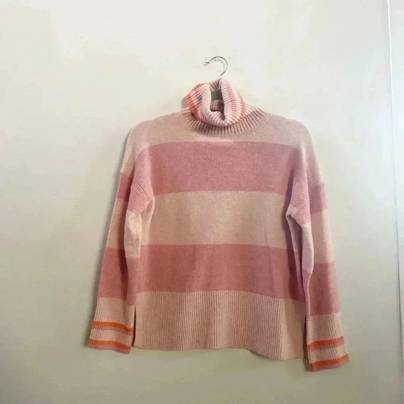 J.Crew wool blend striped turtleneck XXS - Picture 1 of 5